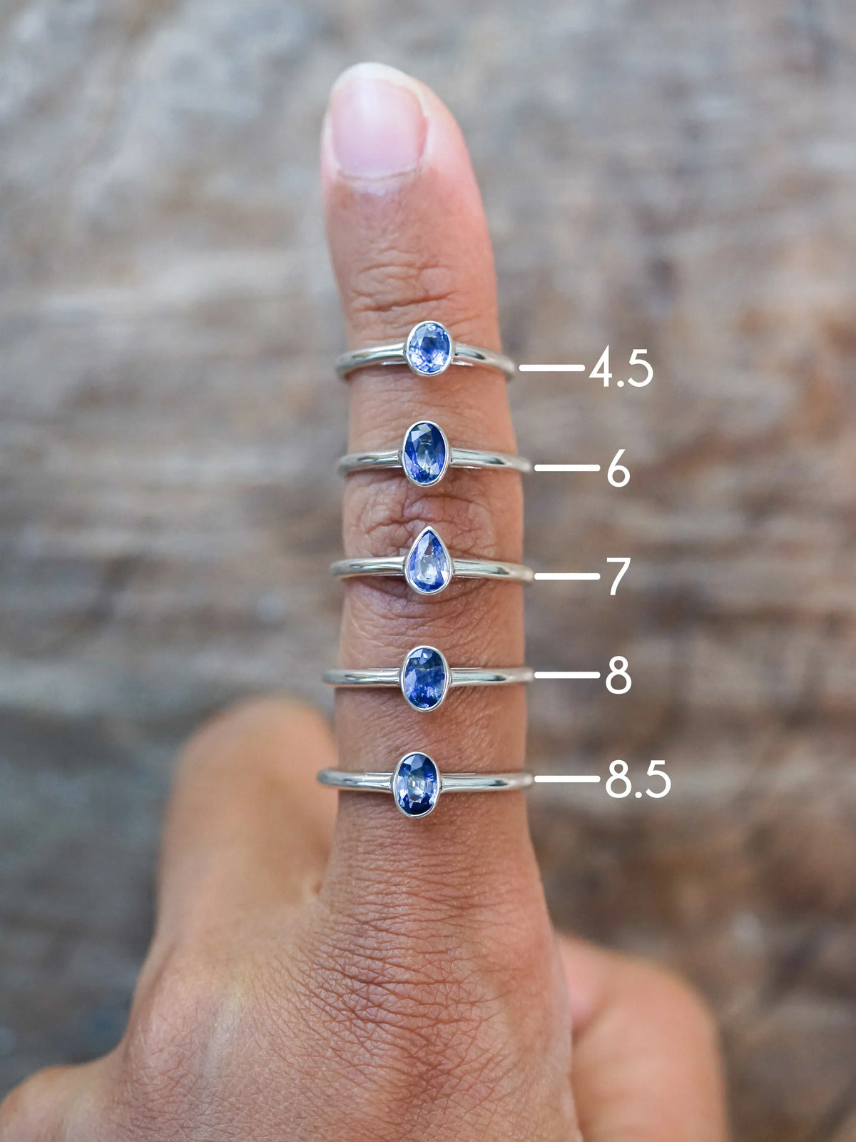 Cornflower Blue Sapphire Ring in Silver