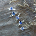 Cornflower Blue Sapphire Rings in Silver