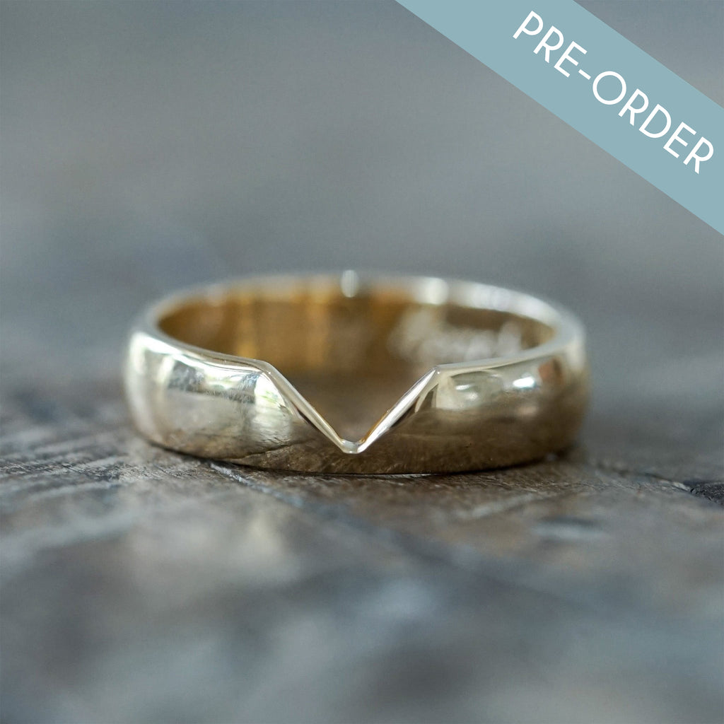 Custom Cut-out Wedding Ring in Gold - Gardens of the Sun | Ethical Jewelry