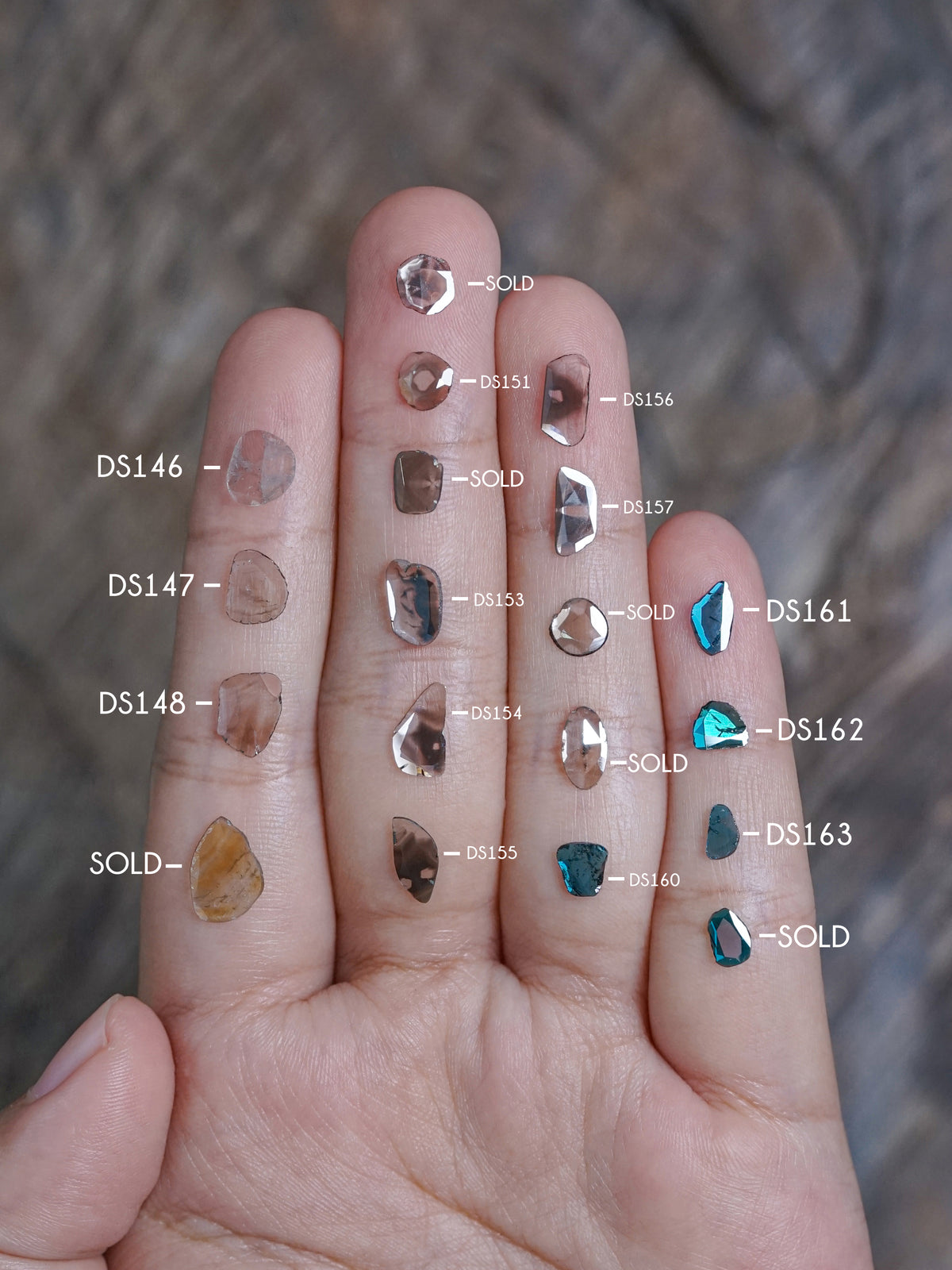 Custom Diamond Slice Ring in Gold