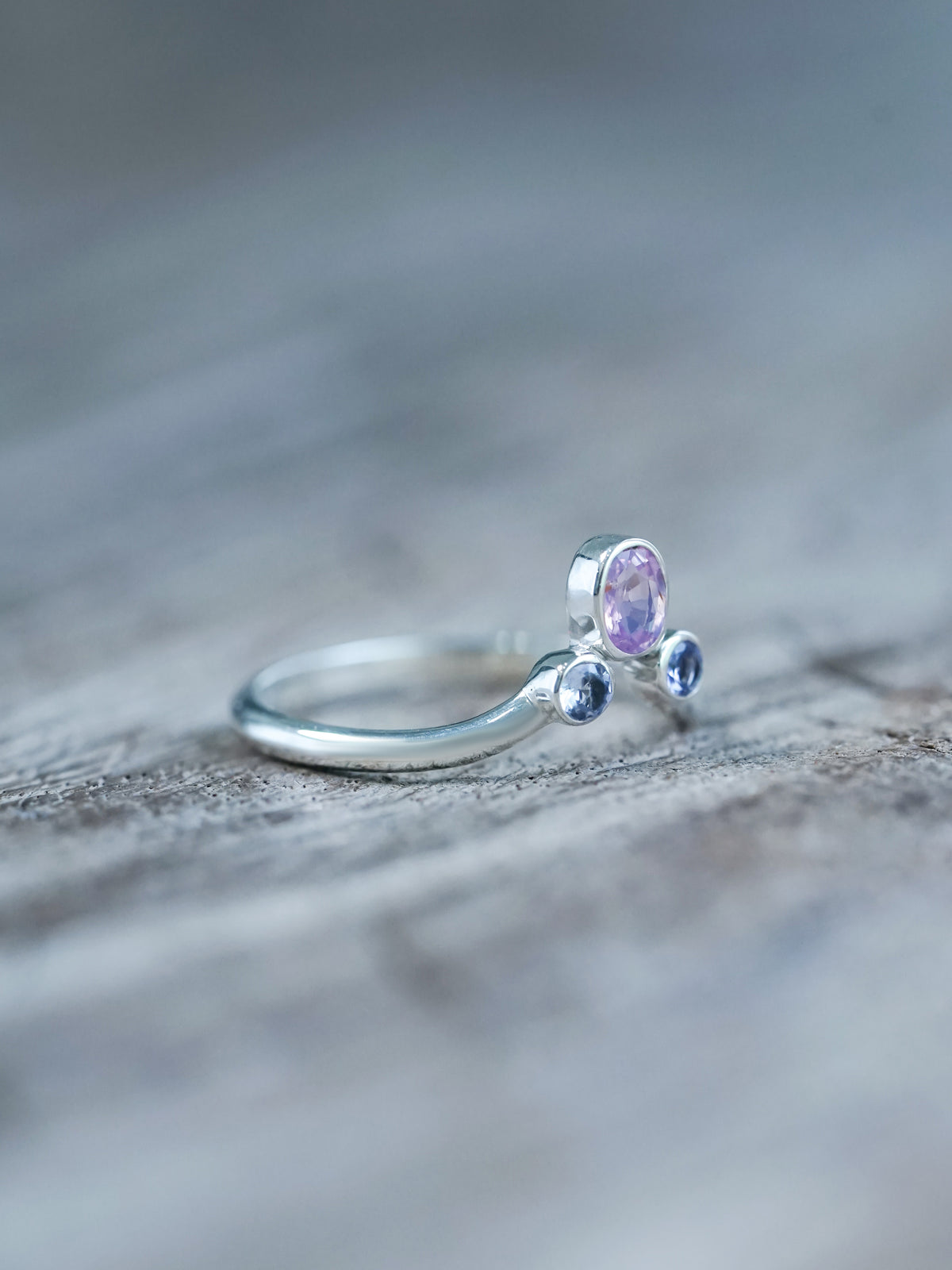 Sapphire and Tanzanite Ring