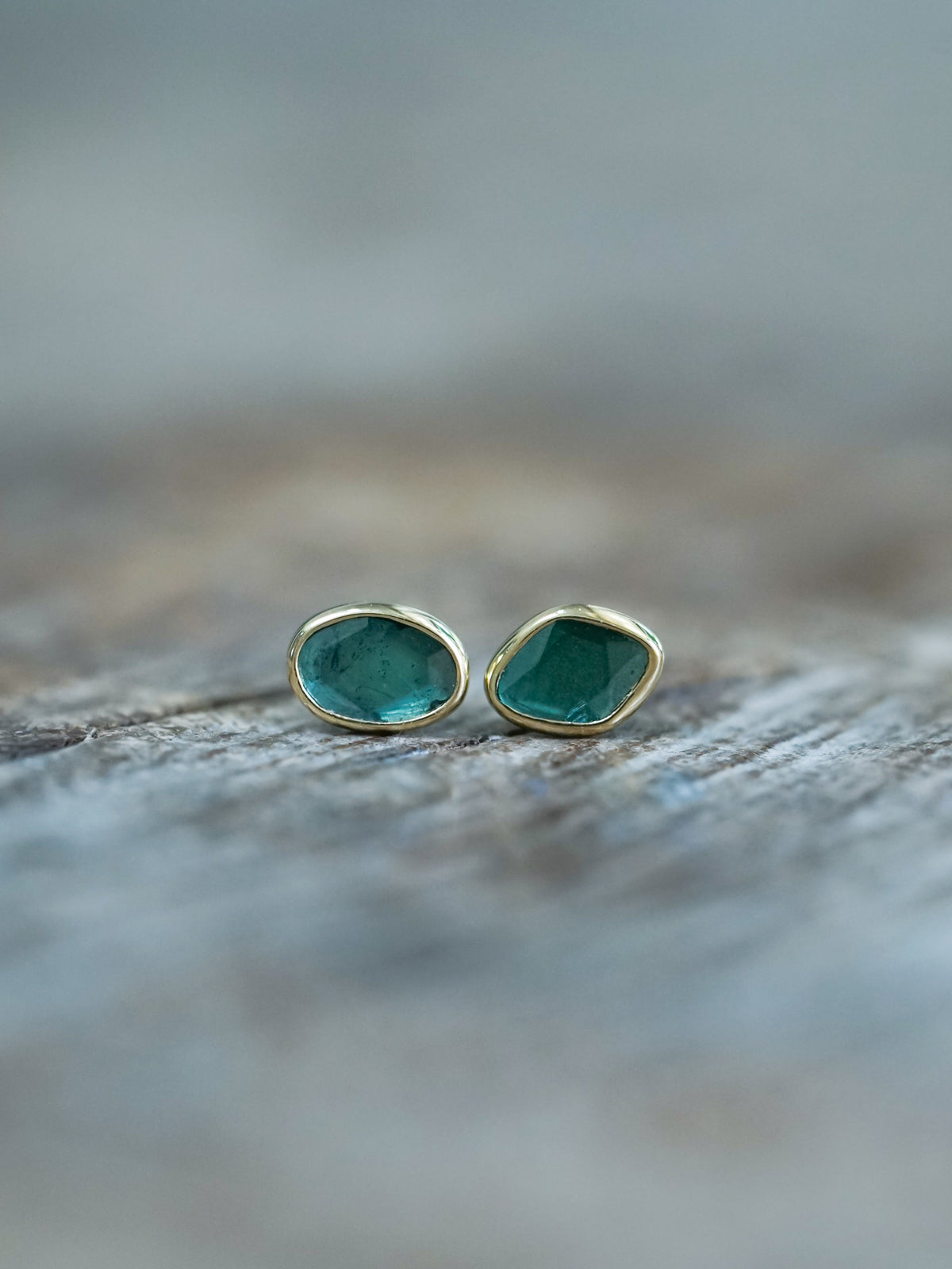 Blue Diamond Slice Earrings - Gardens of the Sun | Ethical Jewelry