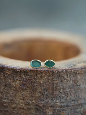 Blue Diamond Slice Earrings - Gardens of the Sun | Ethical Jewelry