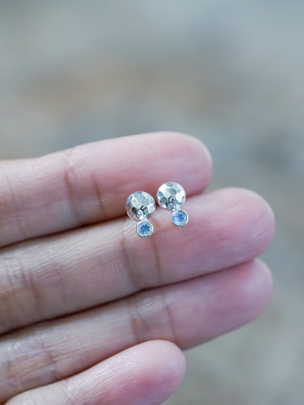 Faceted Rainbow Moonstone Earrings - Gardens of  the Sun | Ethical Jewelry