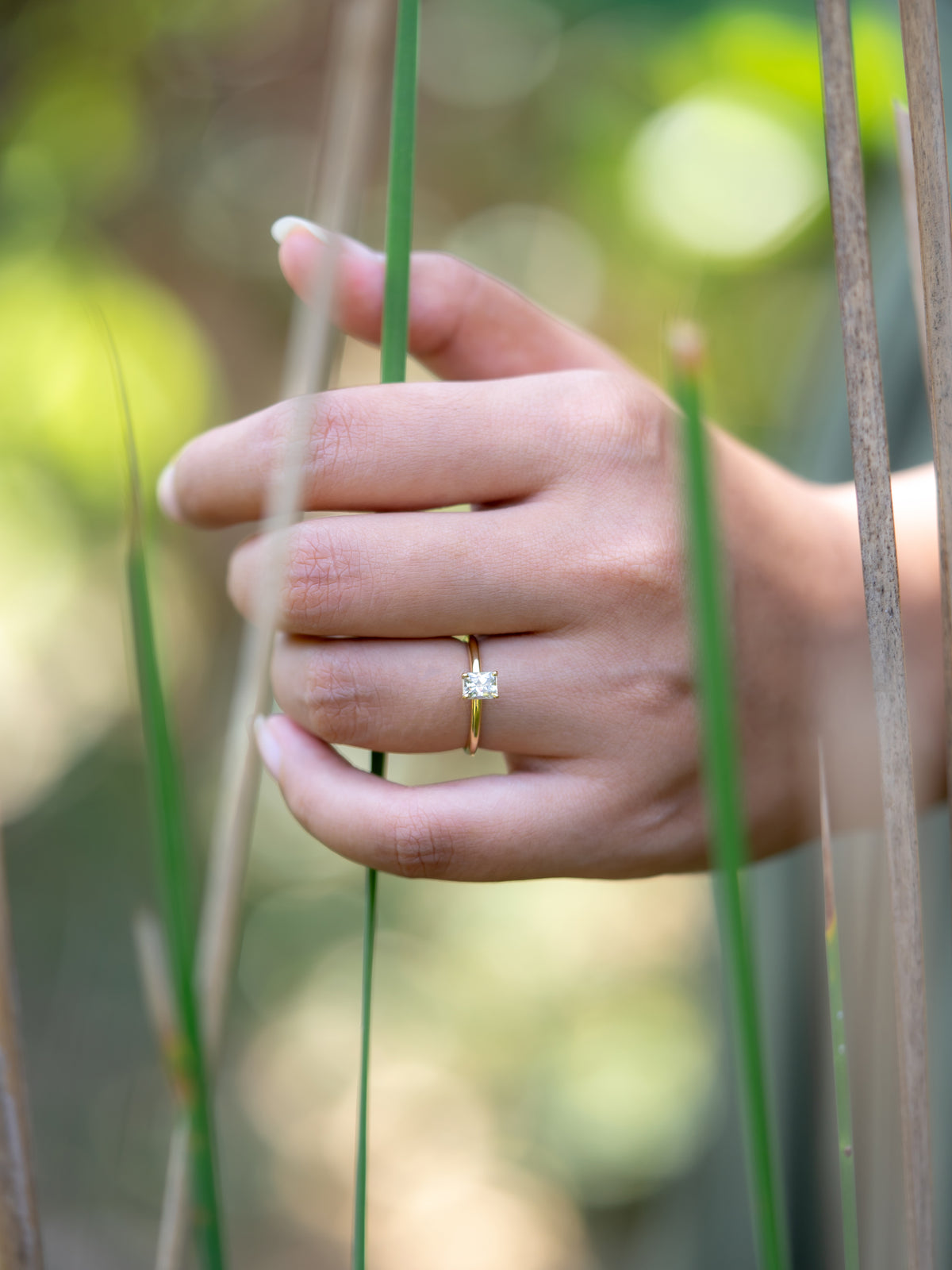 Mint Green Montana Sapphire Ring in Gold - Size 6 - Gardens of the Sun | Ethical Jewelry