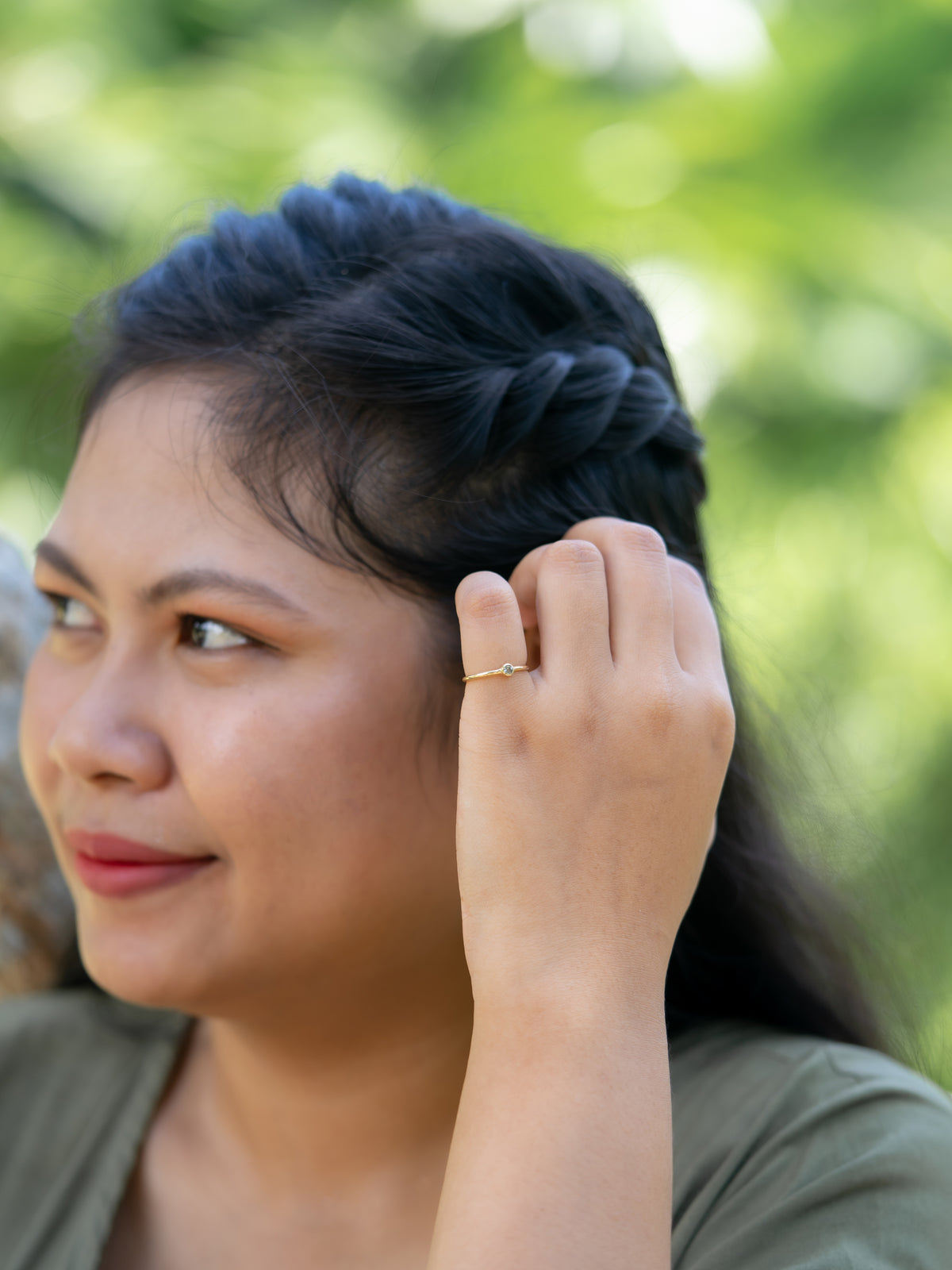 Australian Sapphire Ring in Gold - Size 5 - Gardens of the Sun | Ethical Jewelry
