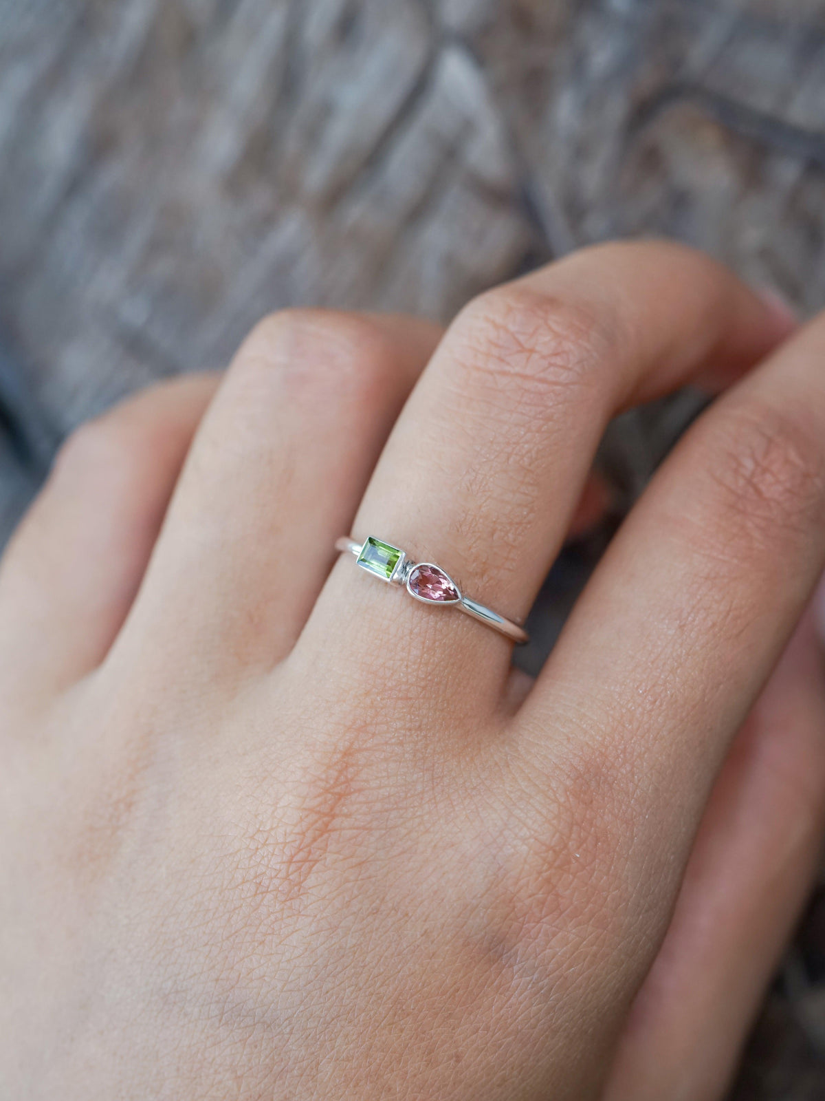 Double Tourmaline Ring - Gardens of the Sun | Ethical Jewelry