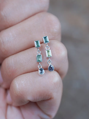 Dangling Sapphire Earrings