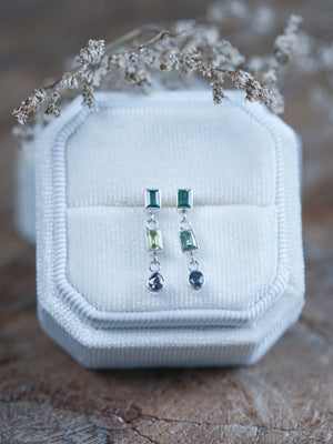 Dangling Sapphire Earrings