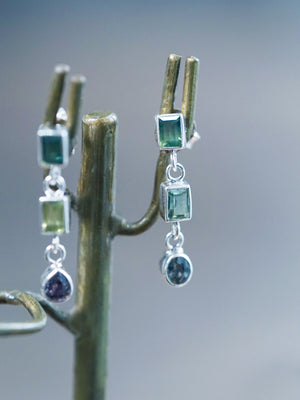 Dangling Sapphire Earrings