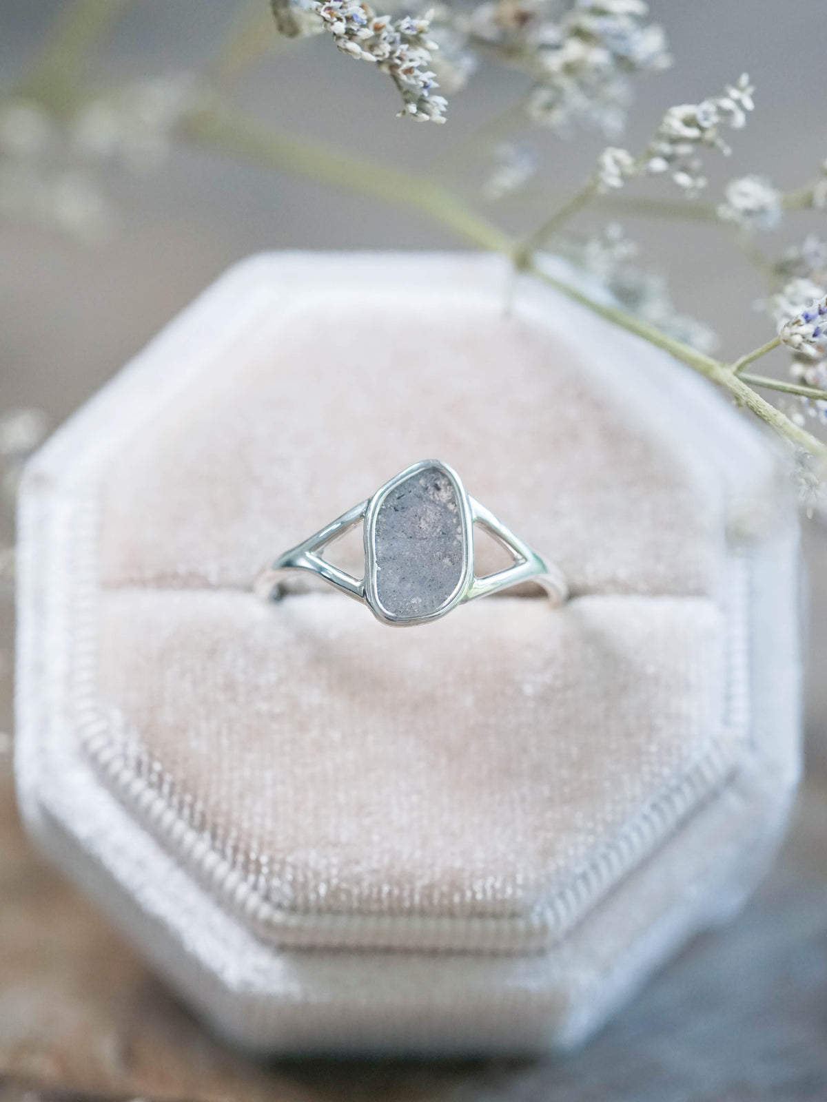 Split Shank Diamond Slice Ring
