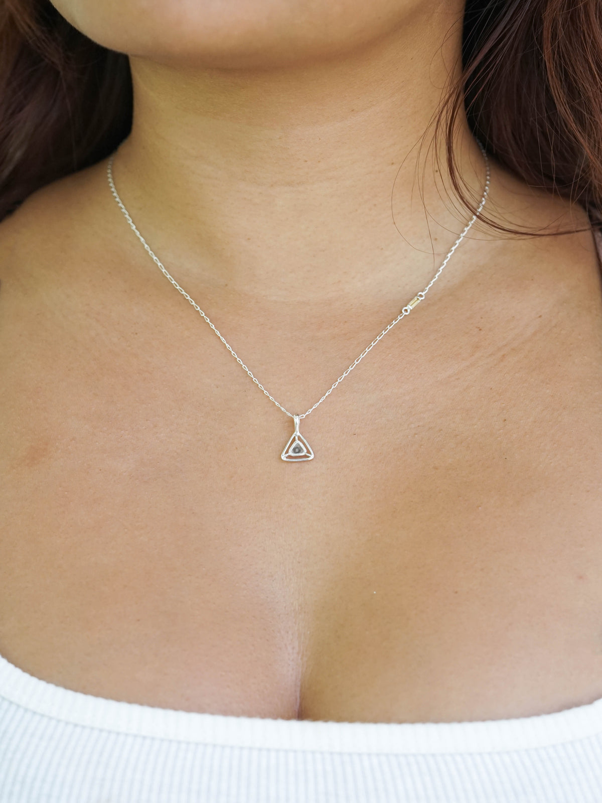 Diamond Slice and Citrine Necklace