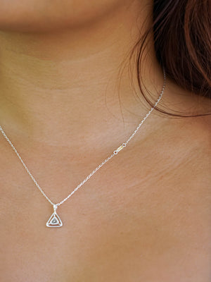 Diamond Slice and Citrine Necklace