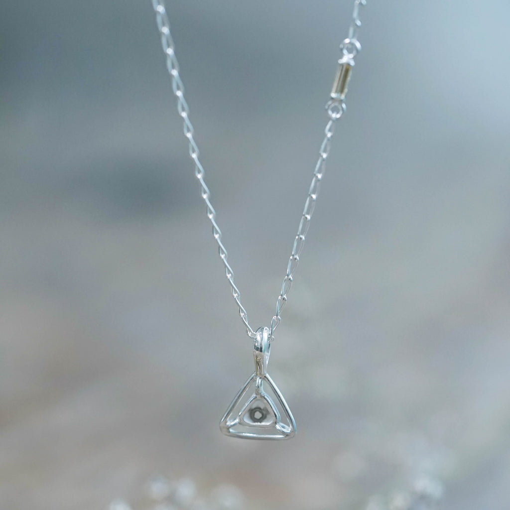 Diamond Slice and Citrine Necklace