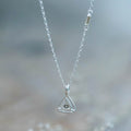 Diamond Slice and Citrine Necklace