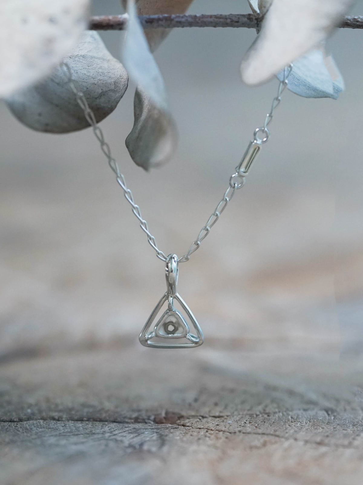 Diamond Slice and Citrine Pendant