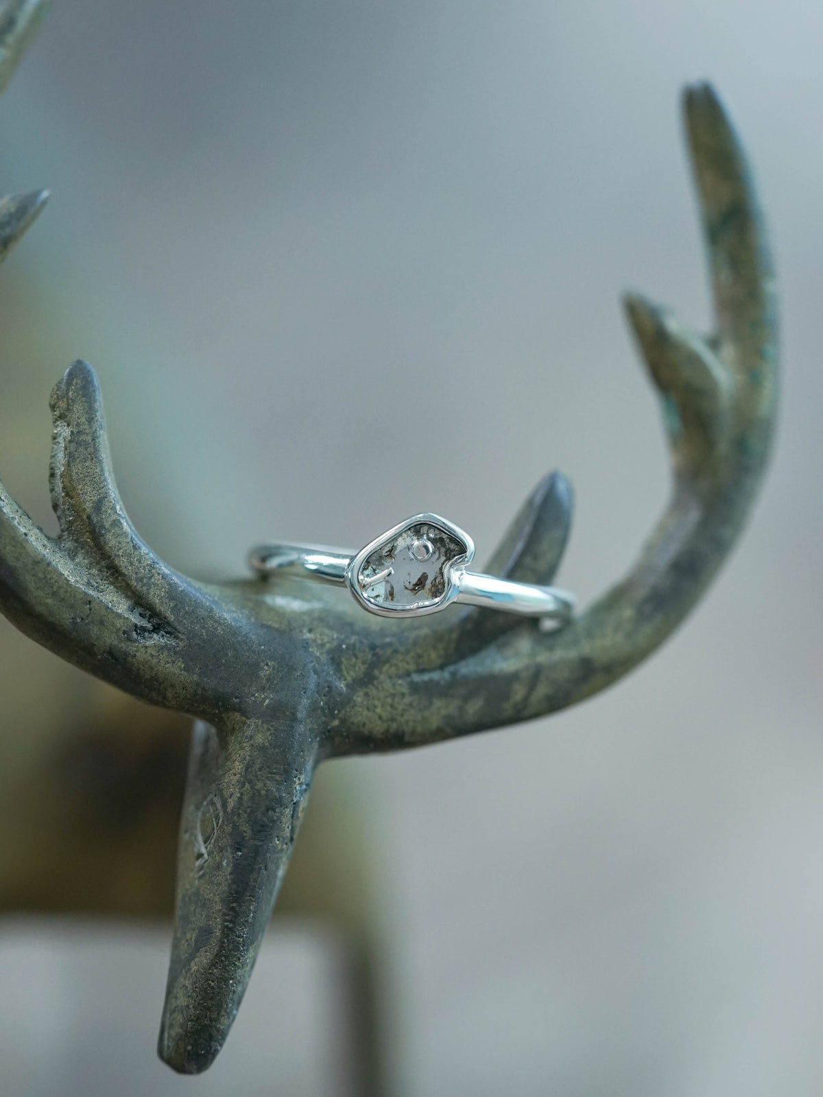 Dino-Mite Diamond Slice Band Ring in Sterling Silver