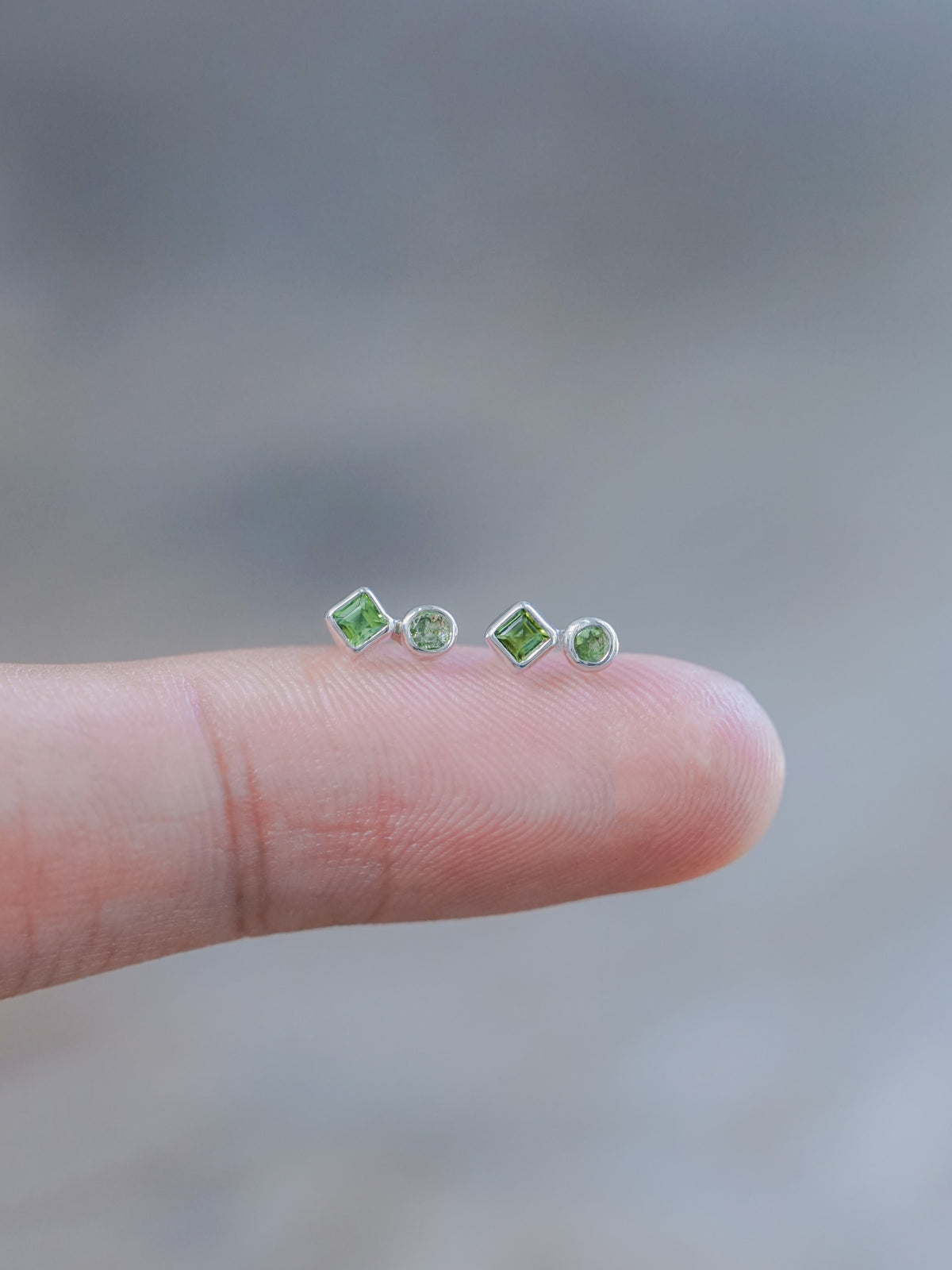 Double Green Tourmaline Earrings - Gardens of the Sun | Ethical Jewelry