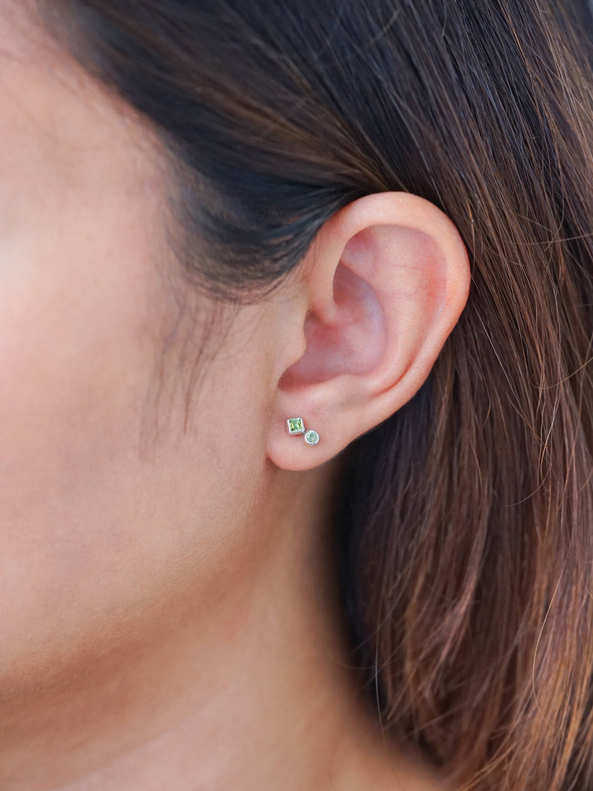 Double Green Tourmaline Earrings - Gardens of the Sun | Ethical Jewelry