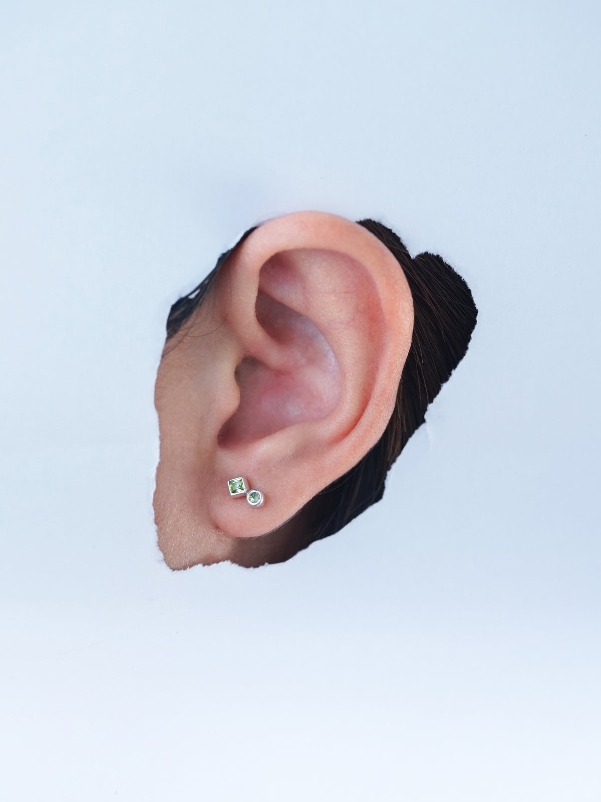 Double Green Tourmaline Earrings - Gardens of the Sun | Ethical Jewelry