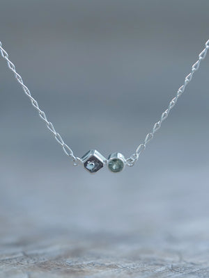 Double Sapphire Necklace