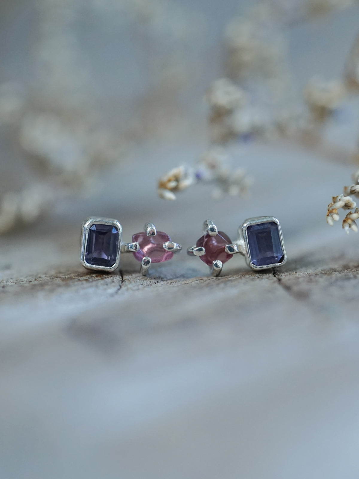 Double Spinel Earrings - Gardens of the Sun | Ethical Jewelry