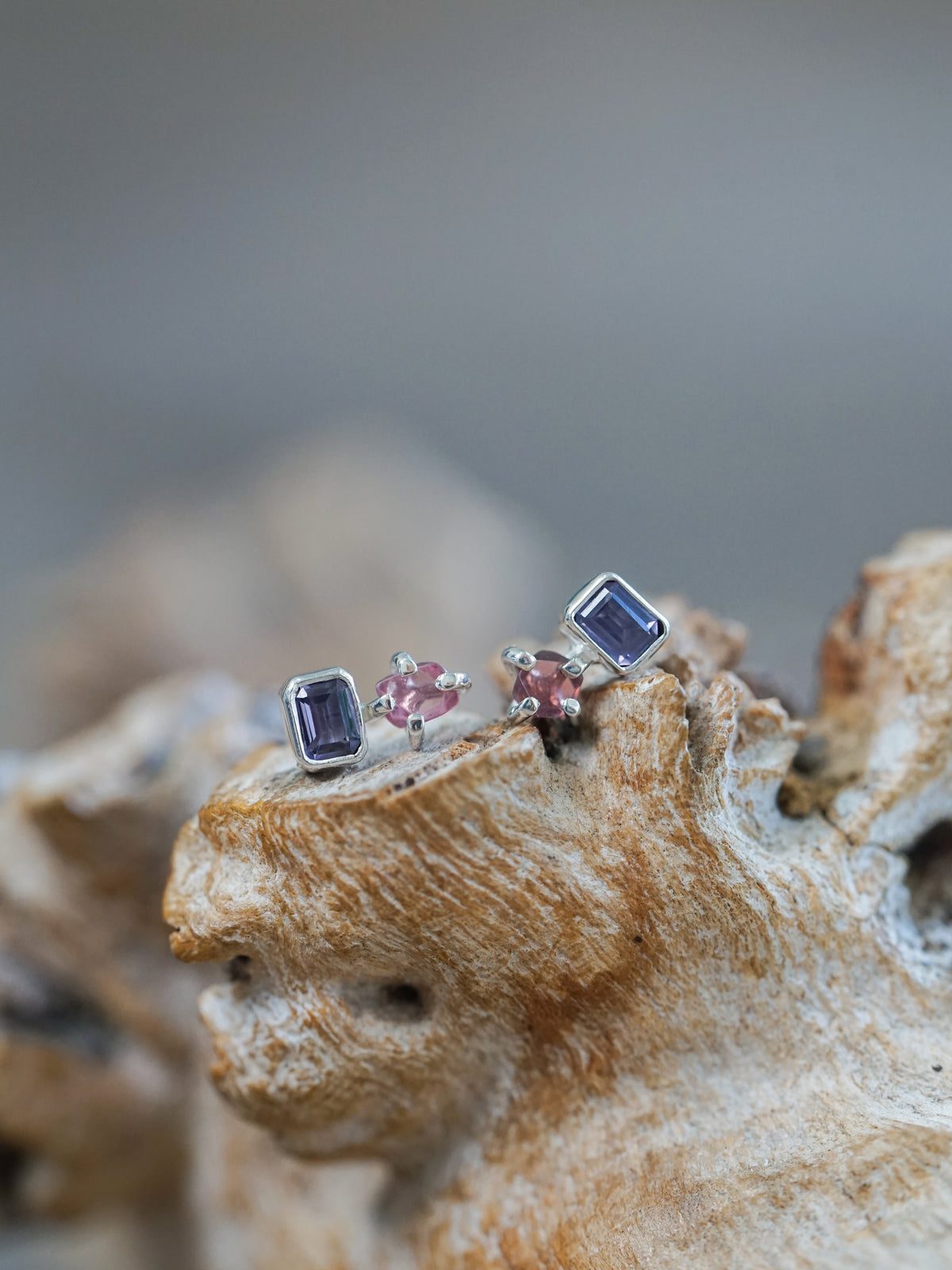 Double Spinel Earrings - Gardens of the Sun | Ethical Jewelry