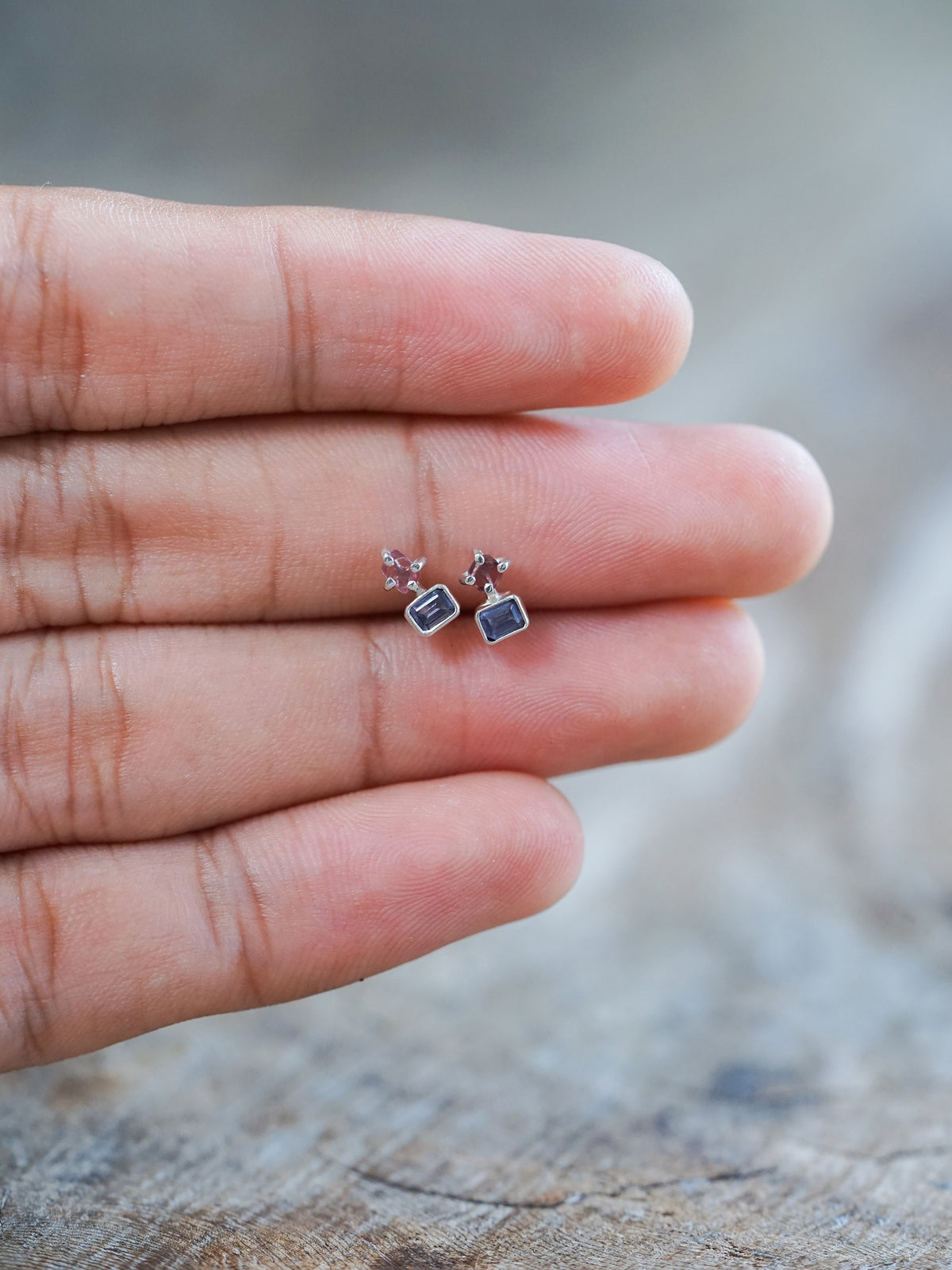 Double Spinel Earrings - Gardens of the Sun | Ethical Jewelry