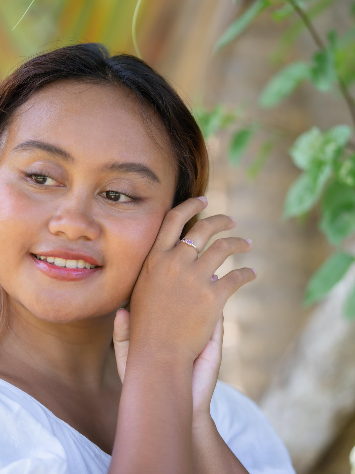 Double Tourmaline Ring - Gardens of the Sun | Ethical Jewelry