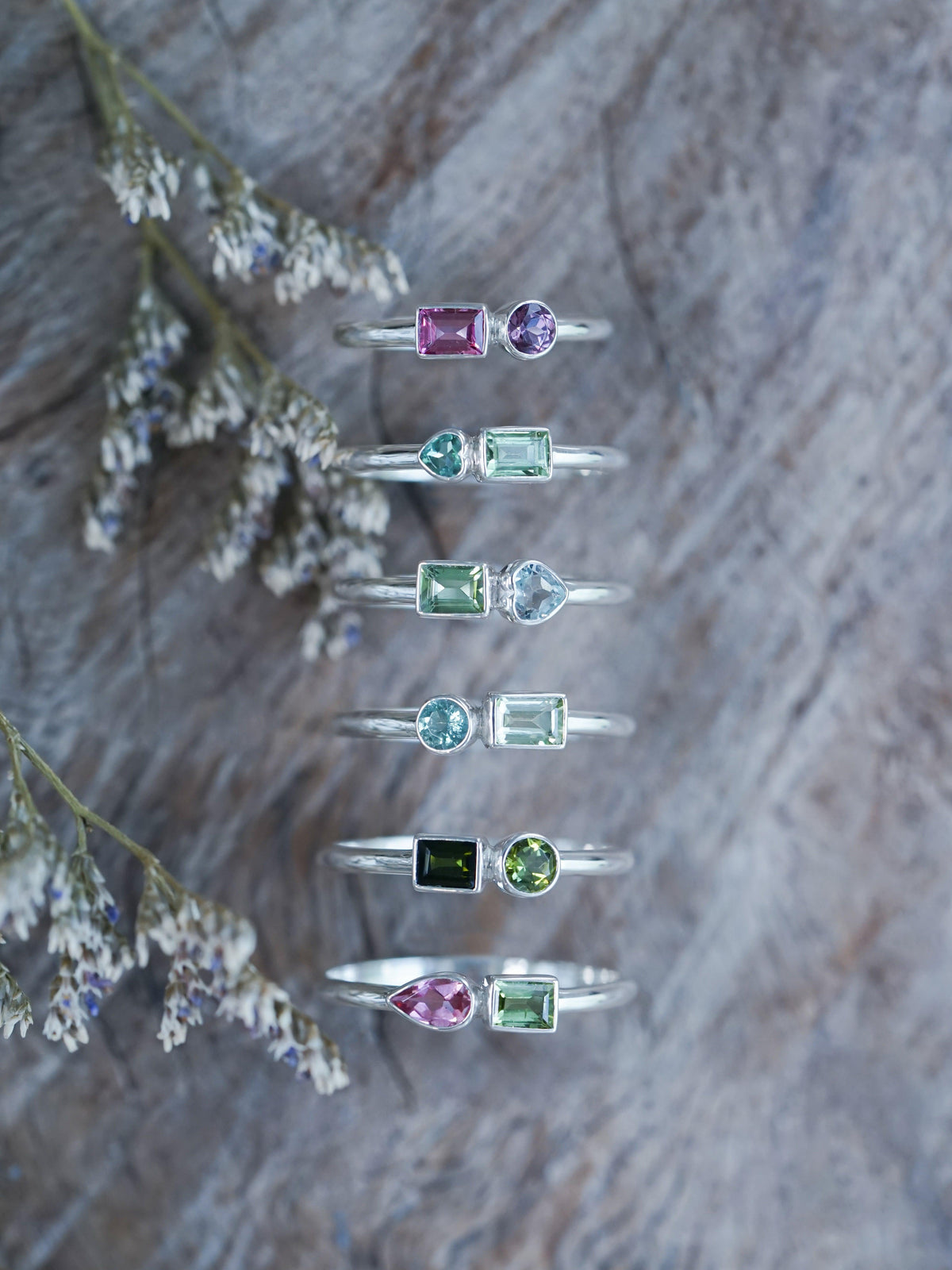 Double Tourmaline Ring - Gardens of the Sun | Ethical Jewelry