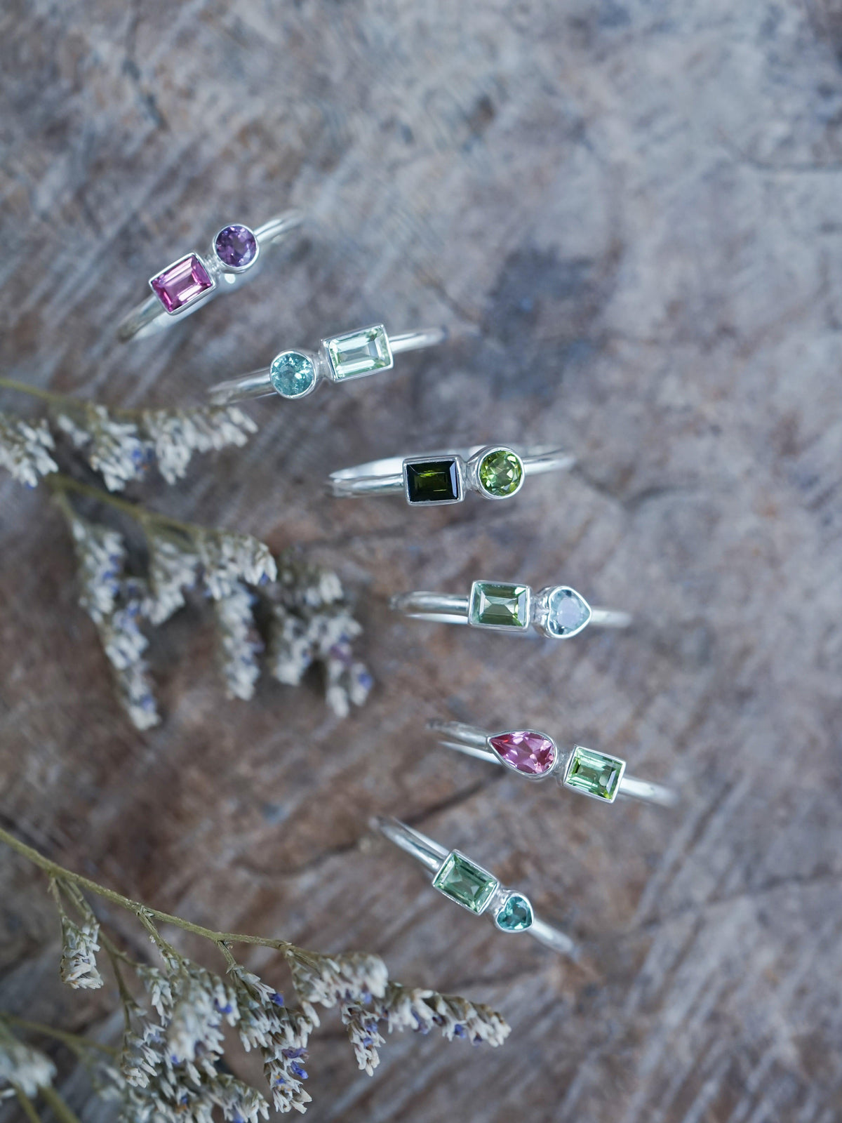 Double Tourmaline Ring - Gardens of the Sun | Ethical Jewelry