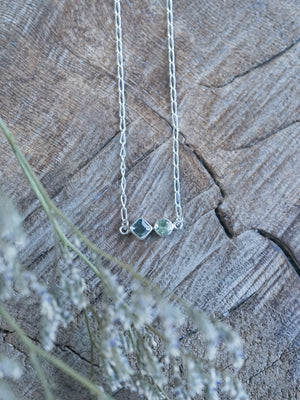 Double Green Sapphire Necklace