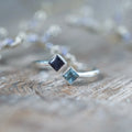Double Square Sapphire Ring