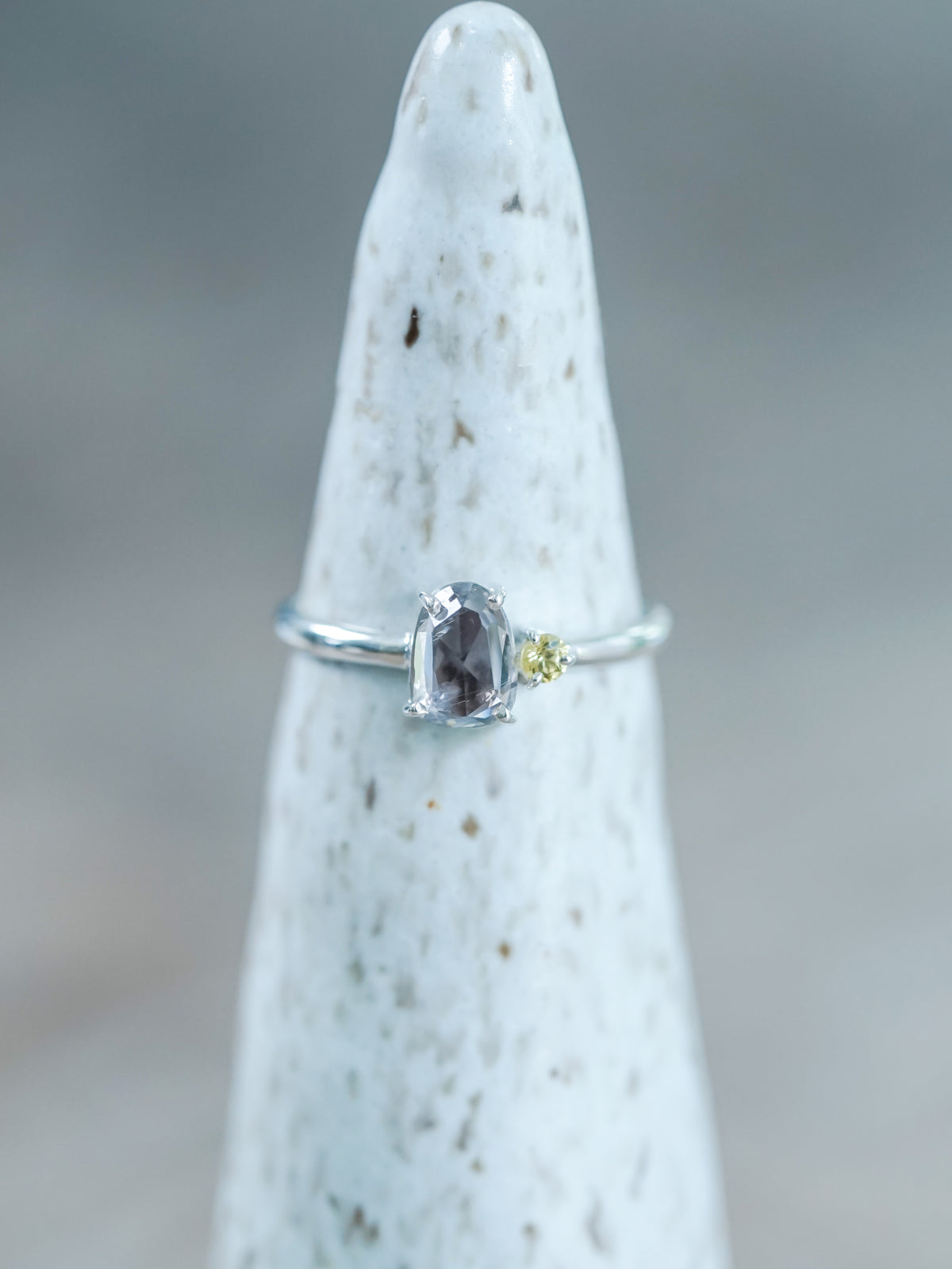 Rose Cut Montana Sapphire Ring - Gardens of the Sun | Ethical Jewelry