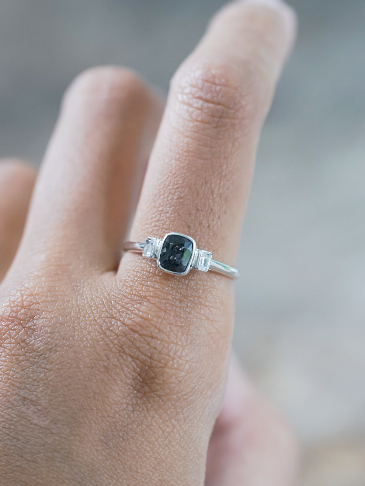 Spinel and White Zircon Ring - Gardens of the Sun | Ethical Jewelry