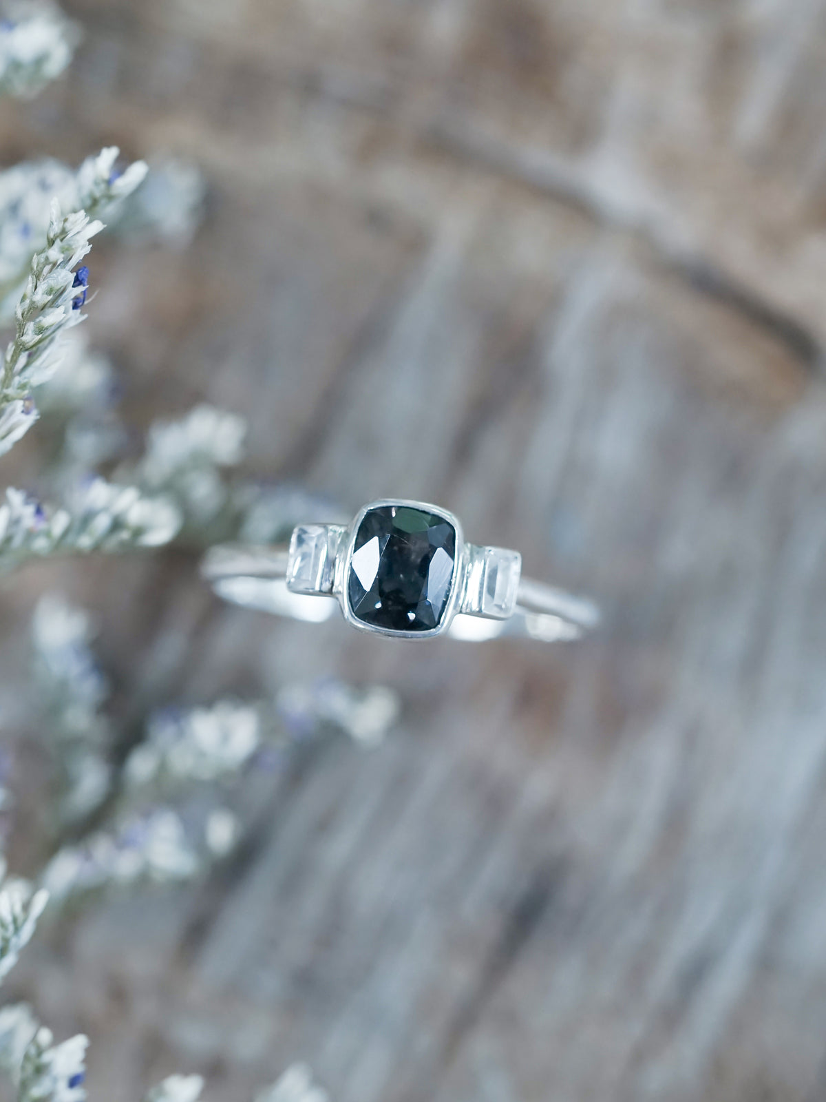 Spinel and White Zircon Ring - Gardens of the Sun | Ethical Jewelry