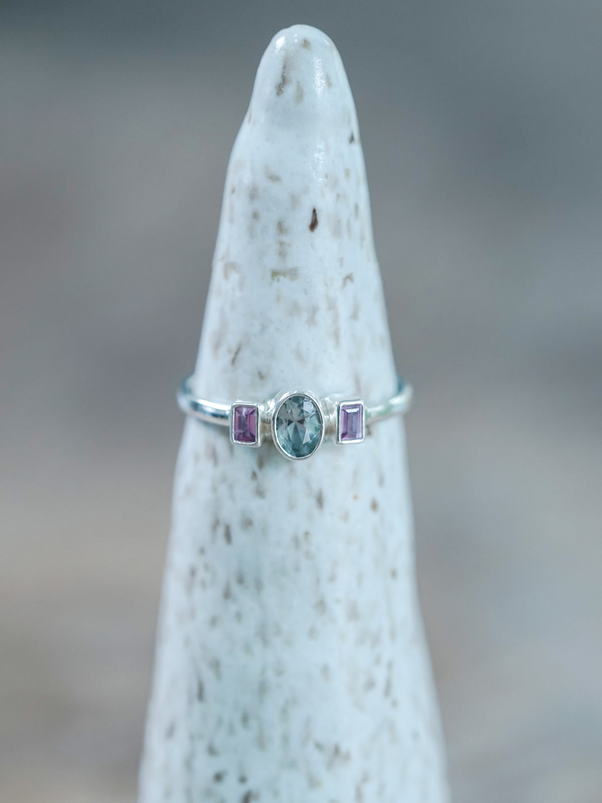 Pink and Blue Sapphire Ring - Gardens of the Sun | Ethical Jewelry