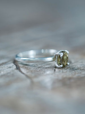 Olive Green Tourmaline Ring - Gardens of the Sun | Ethical Jewelry