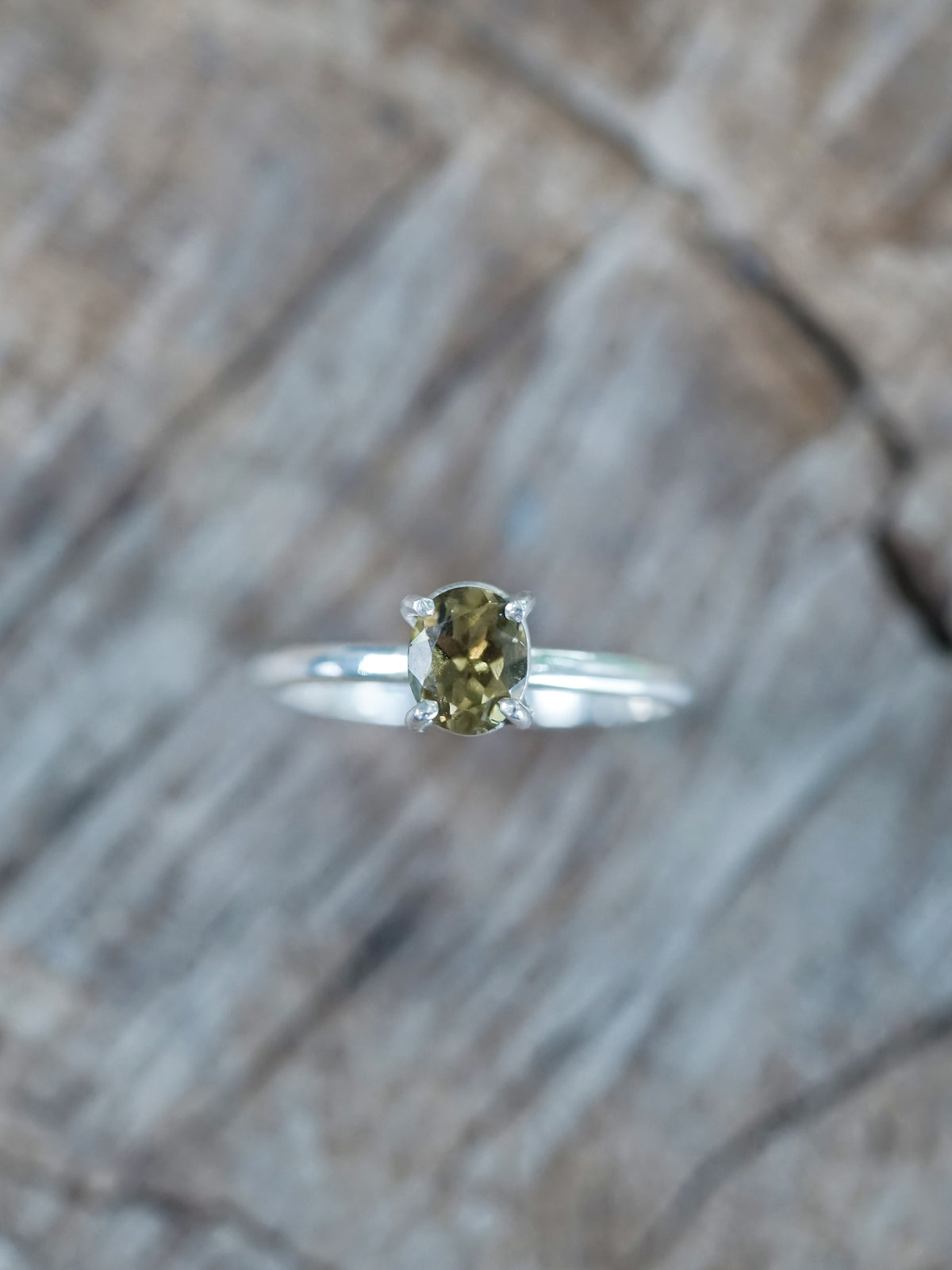Olive Green Tourmaline Ring - Gardens of the Sun | Ethical Jewelry