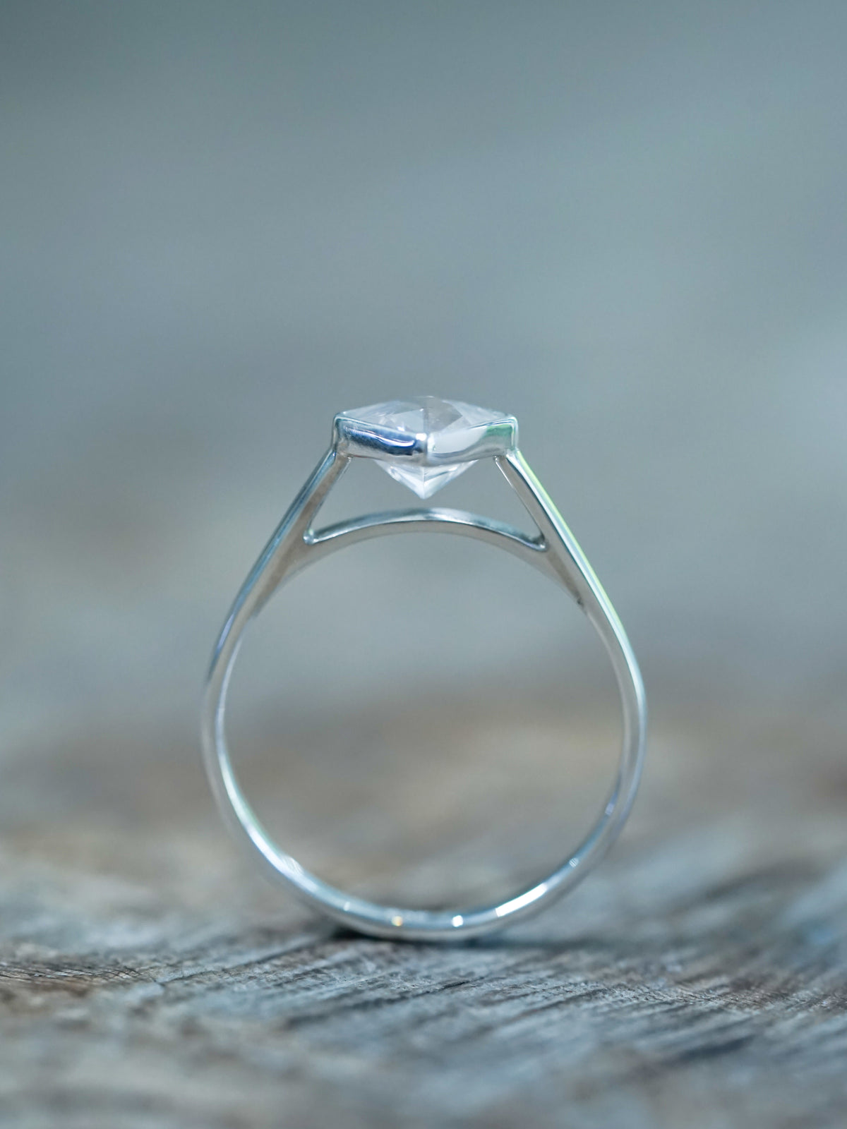 Square Danburite Ring - Gardens of the Sun | Ethical Jewelry