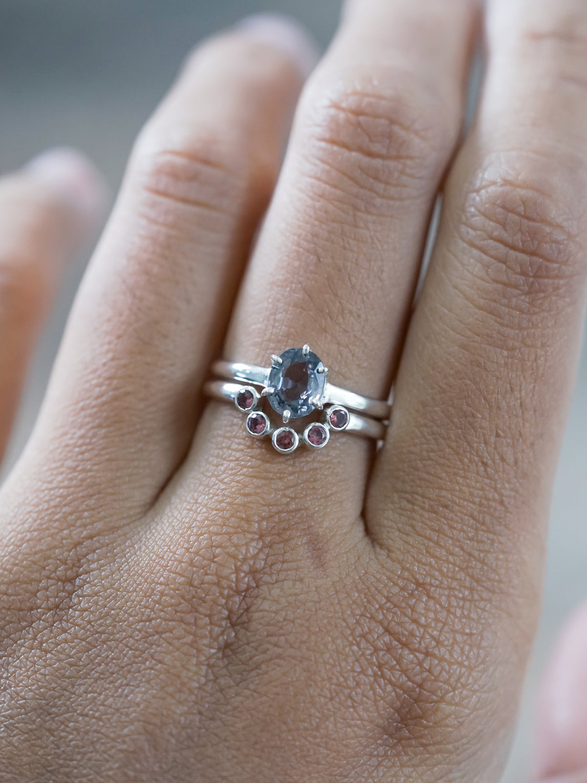 Colorful Spinel Ring Set - Gardens of the Sun | Ethical Jewlry