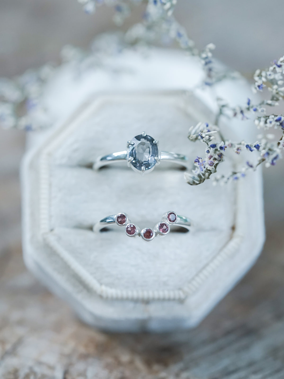 Colorful Spinel Ring Set - Gardens of the Sun | Ethical Jewlry