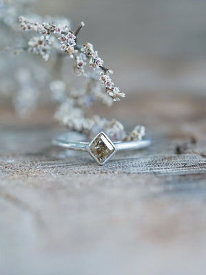 Eco-friendly and Sustainable Brown Kite Diamond Engagement Ring