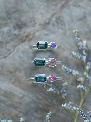 Emerald Cut Sapphire Rings