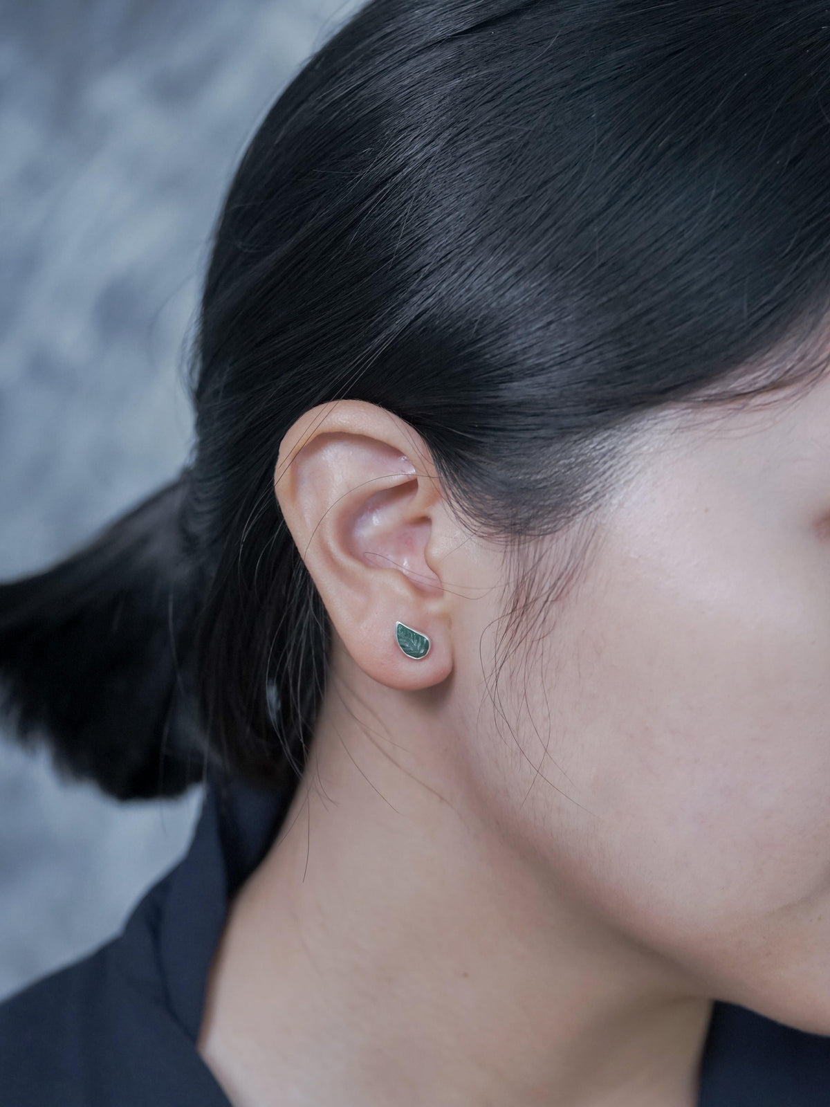 Emerald Leaf Earrings - Gardens of the Sun | Ethical Jewelry