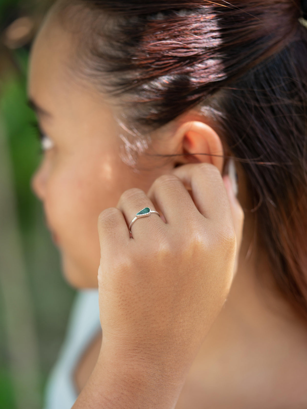 Emerald Leaf Ring - Gardens of the Sun | Ethical Jewelry