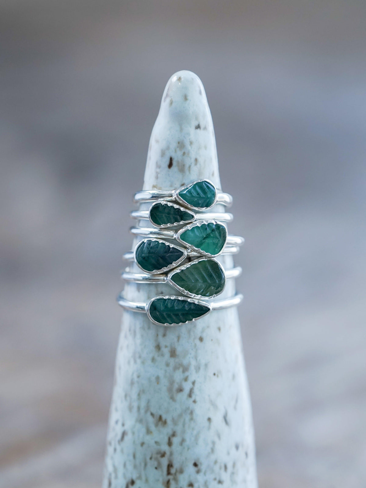Emerald Leaf Ring - Gardens of the Sun | Ethical Jewelry