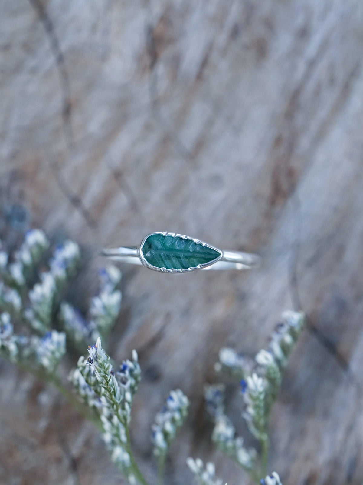 Emerald Leaf Ring - Gardens of the Sun | Ethical Jewelry