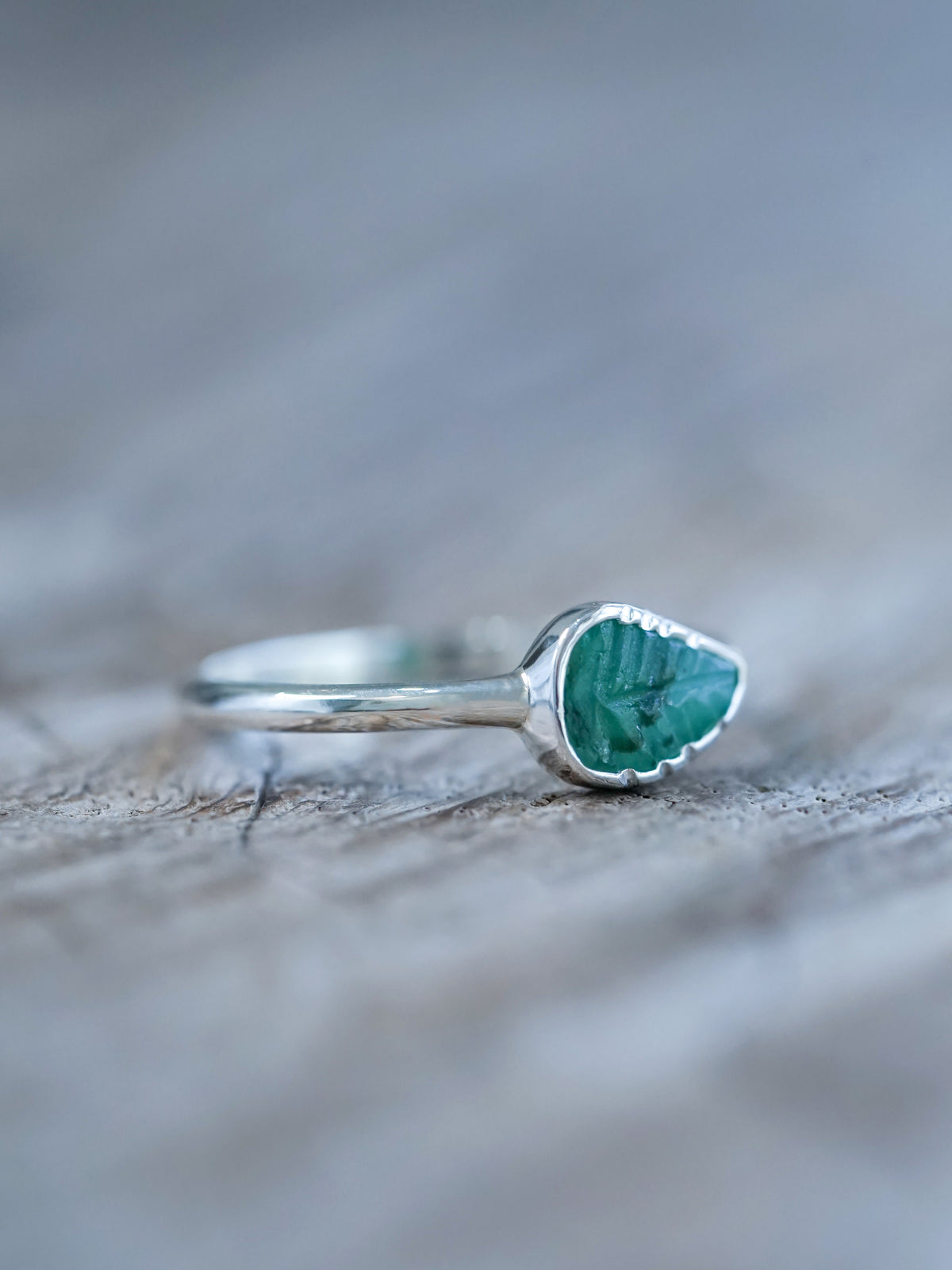 Emerald Sterling Silver Ring – Sedona Crystal Vortex