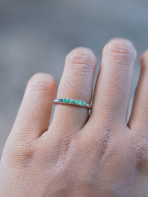 Emerald Ring with Hidden Gems - Gardens of the Sun | Ethical Jewelry